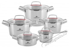 Gerlach SUPERIOR rozsdamentes acél főzőedénykészlet 10 db Konyhai termékek - Edény - Edény készlet - 522788