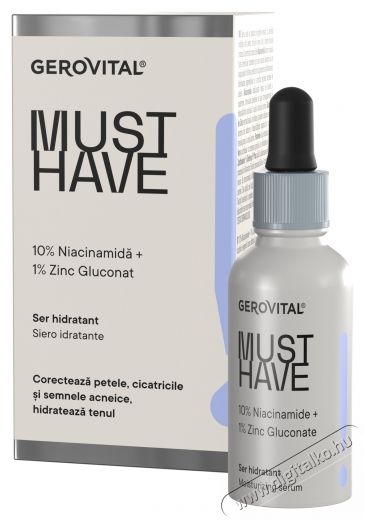 Gerovital Must Have hidrat&aacute;l&oacute; sz&eacute;rum, 30 ml Sz&eacute;ps&eacute;g&aacute;pol&aacute;s / Eg&eacute;szs&eacute;g - Arc / bőr &aacute;pol&aacute;s - Kieg&eacute;sz&iacute;tő - 536611