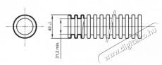 Gewiss DX15040R MÜ 40-ös betonba 25m fekete gégecső Háztartás / Otthon / Kültér - Világítás / elektromosság - Hálózati elosztó / hosszabbító / adapter - 395857