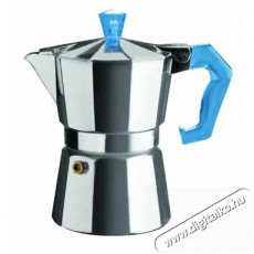 Ghidini 1360PC Italexpress 1 személyes inox-kék kotyogós kávéfőző Konyhai termékek - Kávéfőző / kávéörlő / kiegészítő - Kotyogó kávéfőző - 385089