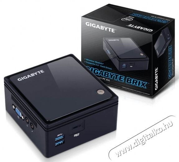 Gigabyte GB-BACE-3000 Brix Intel Barebone mini asztali PC Iroda és számítástechnika - Asztali számítógép - 324309