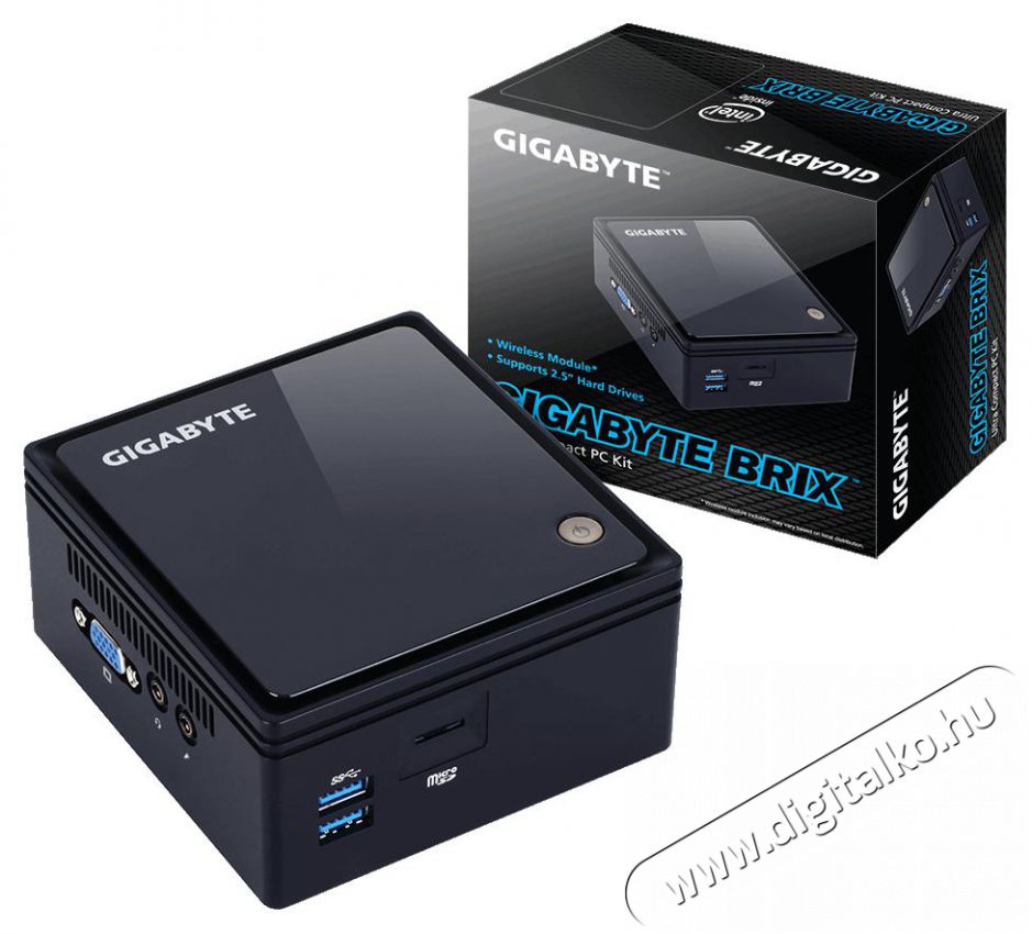 Gigabyte Brix GB-BACE-3160 Intel barebone mini asztali PC - fekete Iroda és számítástechnika - Asztali számítógép - 324311