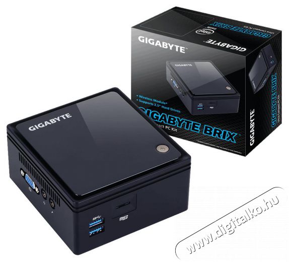 Gigabyte Brix GB-BACE-3160 Intel barebone mini asztali PC - fekete Iroda és számítástechnika - Asztali számítógép - 324311