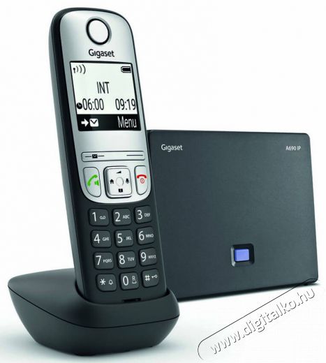Gigaset A690IP dect telefon - fekete Mobil / Kommunikáció / Smart - DECT / cordless telefon - 367572