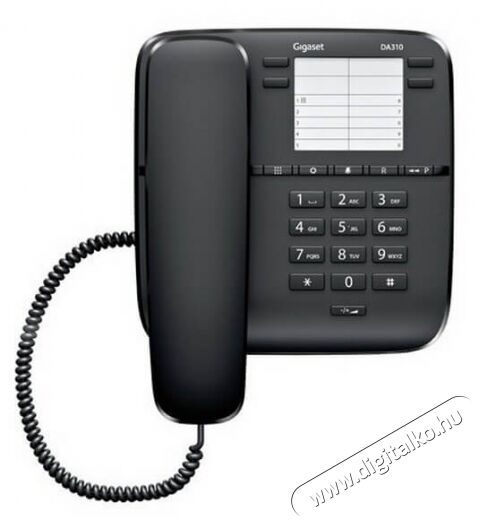 Gigaset DA310 vezetékes telefon - fekete Mobil / Kommunikáció / Smart - Vezetékes telefon / fax - 331266