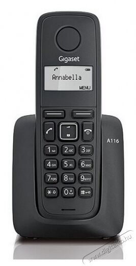 Gigaset A116 Dect vezeték nélküli telefon - fekete Mobil / Kommunikáció / Smart - DECT / cordless telefon - 331262