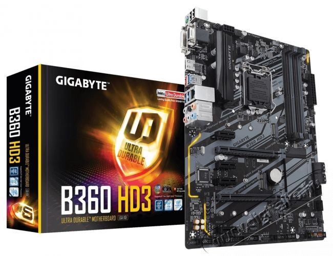 Gigabyte GA-B360-HD3 Intel B360 LGA1151 ATX alaplap Iroda &eacute;s sz&aacute;m&iacute;t&aacute;stechnika - Egy&eacute;b sz&aacute;m&iacute;t&aacute;stechnikai term&eacute;k - 409854