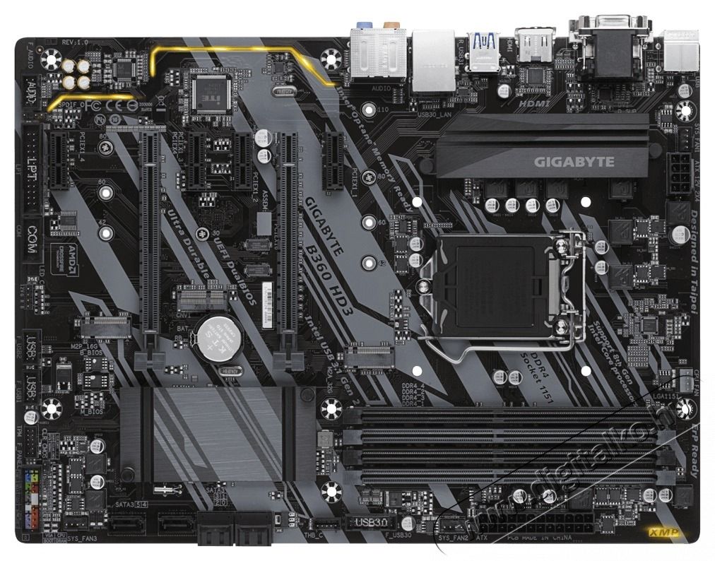 Gigabyte GA-B360-HD3 Intel B360 LGA1151 ATX alaplap Iroda &eacute;s sz&aacute;m&iacute;t&aacute;stechnika - Egy&eacute;b sz&aacute;m&iacute;t&aacute;stechnikai term&eacute;k - 409854