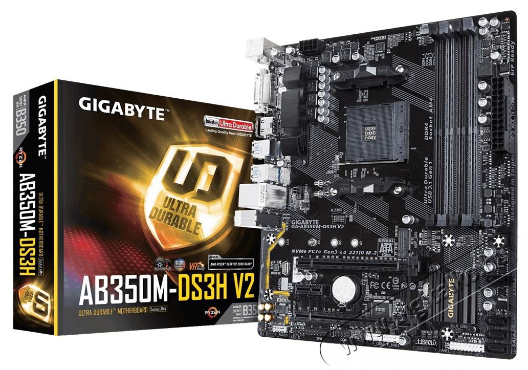 Gigabyte AB350M-DS3H V2 AMD B350 SocketAM4 mATX alaplap Iroda &eacute;s sz&aacute;m&iacute;t&aacute;stechnika - Egy&eacute;b sz&aacute;m&iacute;t&aacute;stechnikai term&eacute;k - 411435