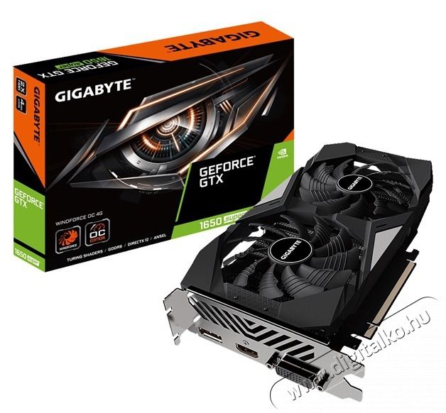 Gigabyte GV-N165SWF2OC-4GD nVidia 4GB GDDR6 128bit PCIe videok&aacute;rtya Iroda &eacute;s sz&aacute;m&iacute;t&aacute;stechnika - Sz&aacute;m&iacute;t&oacute;g&eacute;p tartoz&eacute;k - Videok&aacute;rtya - 441030