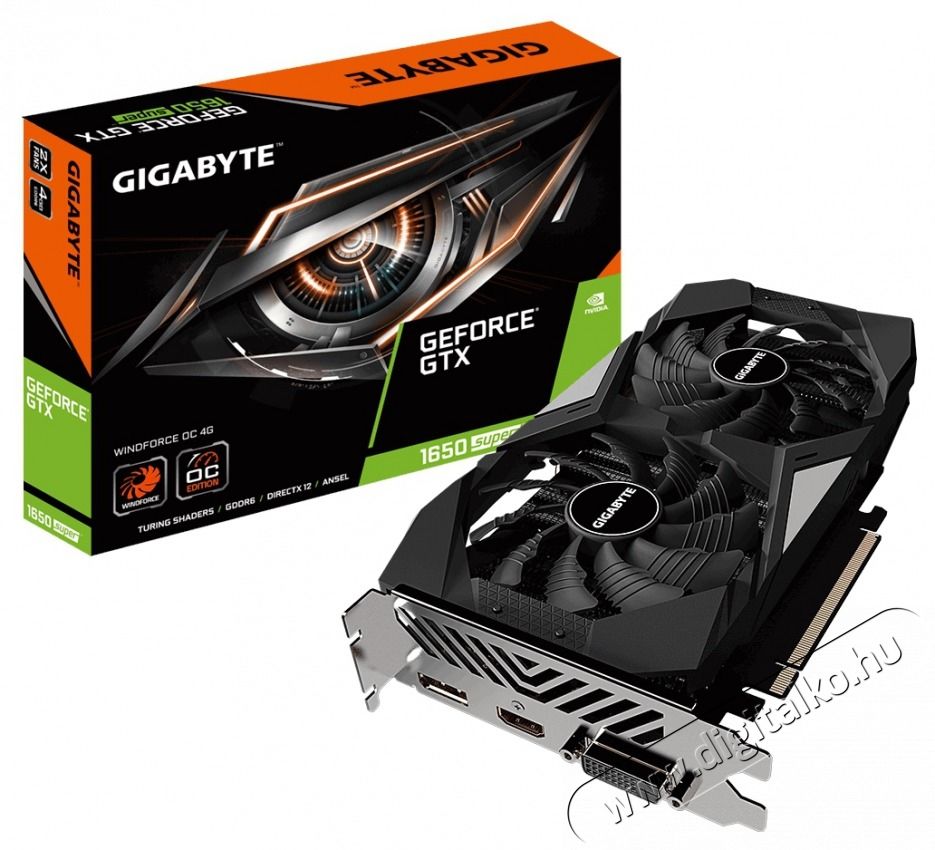 Gigabyte GV-N165SWF2OC-4GD nVidia 4GB GDDR6 128bit PCIe videok&aacute;rtya Iroda &eacute;s sz&aacute;m&iacute;t&aacute;stechnika - Sz&aacute;m&iacute;t&oacute;g&eacute;p tartoz&eacute;k - Videok&aacute;rtya - 441030