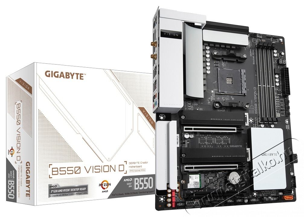 Gigabyte Alaplap AM4 B550 VISION D AMD B550, ATX Iroda &eacute;s sz&aacute;m&iacute;t&aacute;stechnika - Egy&eacute;b sz&aacute;m&iacute;t&aacute;stechnikai term&eacute;k - 489797
