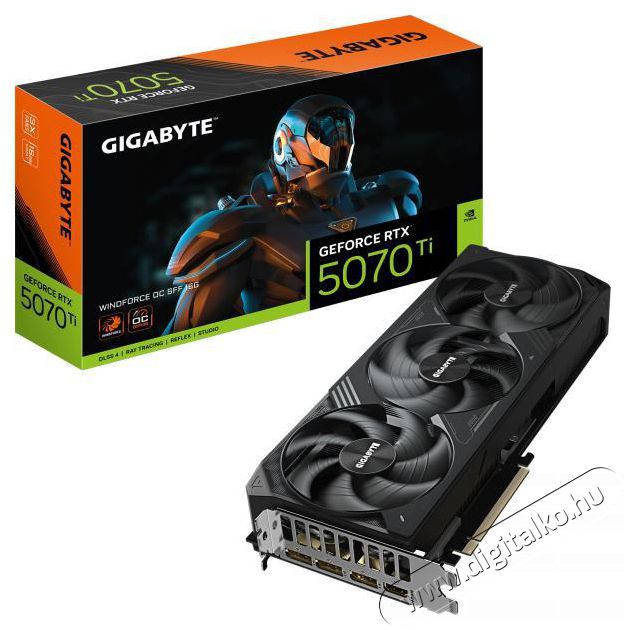 Gigabyte GeForce RTX 5070 Ti WINDFORCE OC SFF 16G Iroda &eacute;s sz&aacute;m&iacute;t&aacute;stechnika - Sz&aacute;m&iacute;t&oacute;g&eacute;p tartoz&eacute;k - Videok&aacute;rtya - 522794