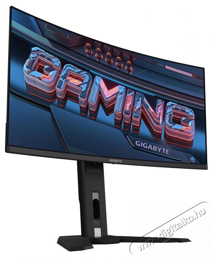 Gigabyte MO34WQC gaming monitor, OLED, 34 , WQHD, 3440 x 1440, DisplayPort, HDMI, hangsz&oacute;r&oacute;k, &iacute;velt, 175 Hz, 0,03 ms, fekete Iroda &eacute;s sz&aacute;m&iacute;t&aacute;stechnika - Monitor - Monitor - 534310