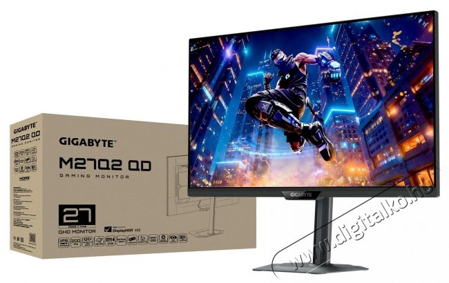 Gigabyte M27Q2 QD LED IPS Gamer Monitor, 27 , QHD (2560 x 1440), 200Hz (O.C. 210Hz), 1ms GTG Iroda &eacute;s sz&aacute;m&iacute;t&aacute;stechnika - Monitor - Monitor - 534307