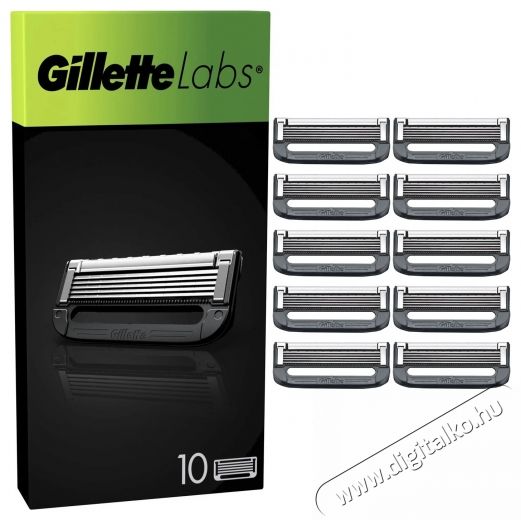 GILLETTE Labs, 10 darab Sz&eacute;ps&eacute;g&aacute;pol&aacute;s / Eg&eacute;szs&eacute;g - Szőrtelen&iacute;tő / borotva - F&eacute;rfi borotva - 537830