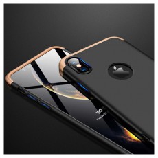 GKK GK0231 360 Full Protection 3in1 iPhone XS Max fekete/arany hátlap Mobil / Kommunikáció / Smart - Mobiltelefon kiegészítő / tok - Tok / hátlap - 405259