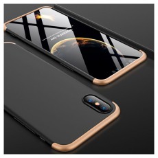 GKK GK0231 360 Full Protection 3in1 iPhone XS Max fekete/arany hátlap Mobil / Kommunikáció / Smart - Mobiltelefon kiegészítő / tok - Tok / hátlap - 405259