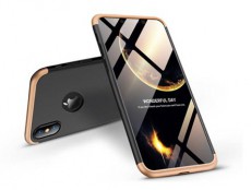 GKK GK0261 360 Full Protection 3in1 iPhone XS Max fekete/arany hátlap Mobil / Kommunikáció / Smart - Mobiltelefon kiegészítő / tok - Tok / hátlap - 405262