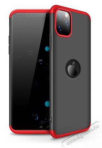 GKK GK0540 360 Full Protection 3in1 iPhone 11 Pro fekete/piros h&aacute;tlap Mobil / Kommunik&aacute;ci&oacute; / Smart - Mobiltelefon kieg&eacute;sz&iacute;tő / tok - Tok / h&aacute;tlap - 405217