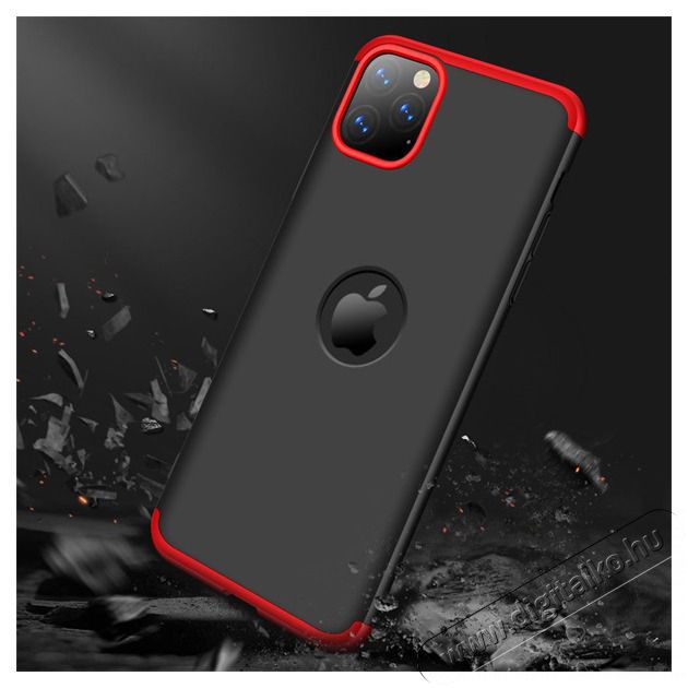 GKK GK0540 360 Full Protection 3in1 iPhone 11 Pro fekete/piros h&aacute;tlap Mobil / Kommunik&aacute;ci&oacute; / Smart - Mobiltelefon kieg&eacute;sz&iacute;tő / tok - Tok / h&aacute;tlap - 405217