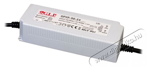 GLP GPVP-90-24 90W 24V 3.75A IP67 LED tápegység Háztartás / Otthon / Kültér - Világítás / elektromosság - Lámpa kiegészítő - 406853