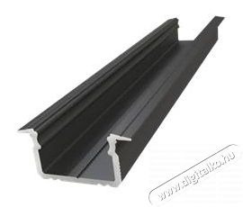GLP GLA-GLAU AL12-GLG2-LB-2020 süllyesztett fekete LED profil Fotó-Videó kiegészítők - Lámpa - LED lámpa - 407434
