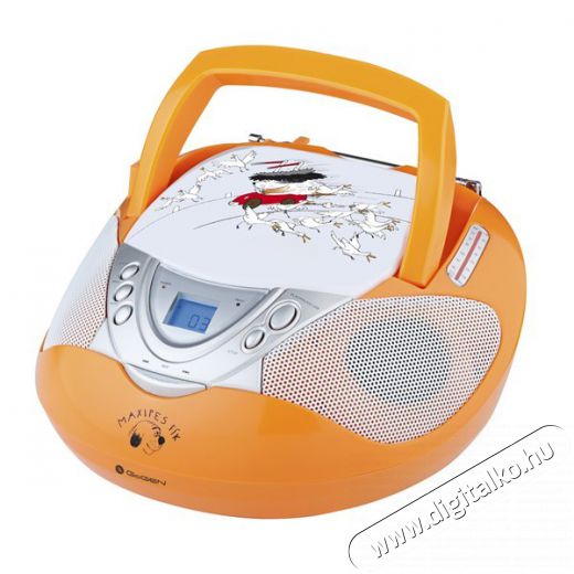 Gogen MAXIRADIOO hordozható CD-s rádiómagnó - narancs Audio-Video / Hifi / Multimédia - Hordozható CD / DVD / Multimédia készülék - Hordozható CD / Multimédia rádiómagnó / Boombox - 291823