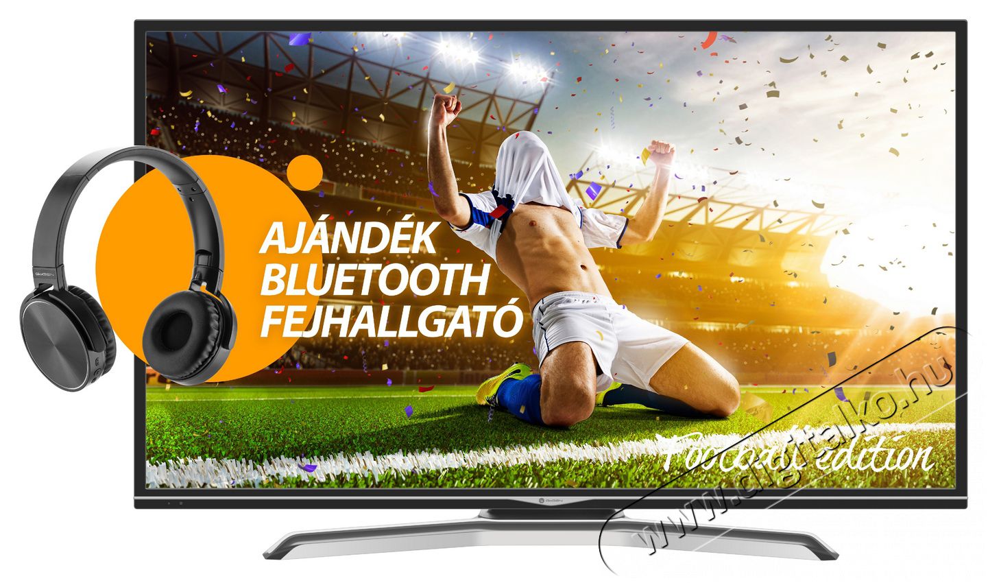 Gogen TVU 43V37 FE Ultra HD Smart LED televízió ajándék Bluetooth fejhallgató Televíziók - LED televízió - UHD 4K felbontású - 339316