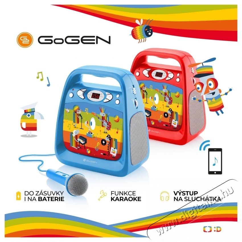 Gogen Karaoke R, gyermek, piros CD lej&aacute;tsz&oacute; H&aacute;ztart&aacute;s / Otthon / K&uuml;lt&eacute;r - J&aacute;t&eacute;k / Sport - Kreat&iacute;v / k&eacute;szs&eacute;gfejlesztő j&aacute;t&eacute;k - 531805