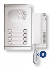 Golmar 4280/AL társasházi kaputelefon komplett szett (D_101589) Háztartás / Otthon / Kültér - Lakásfelszerelés - Csengő - 334994