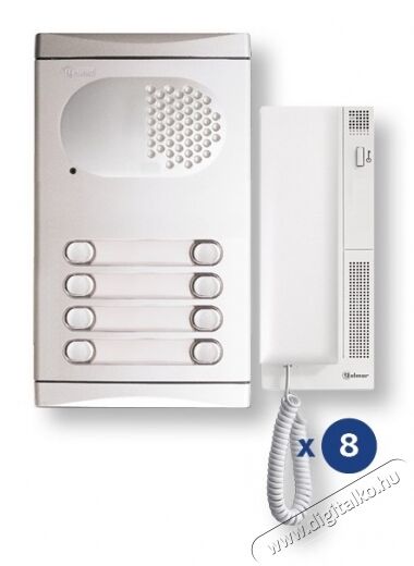 Golmar 4280/AL társasházi kaputelefon komplett szett (D_101589) Háztartás / Otthon / Kültér - Lakásfelszerelés - Csengő - 334994
