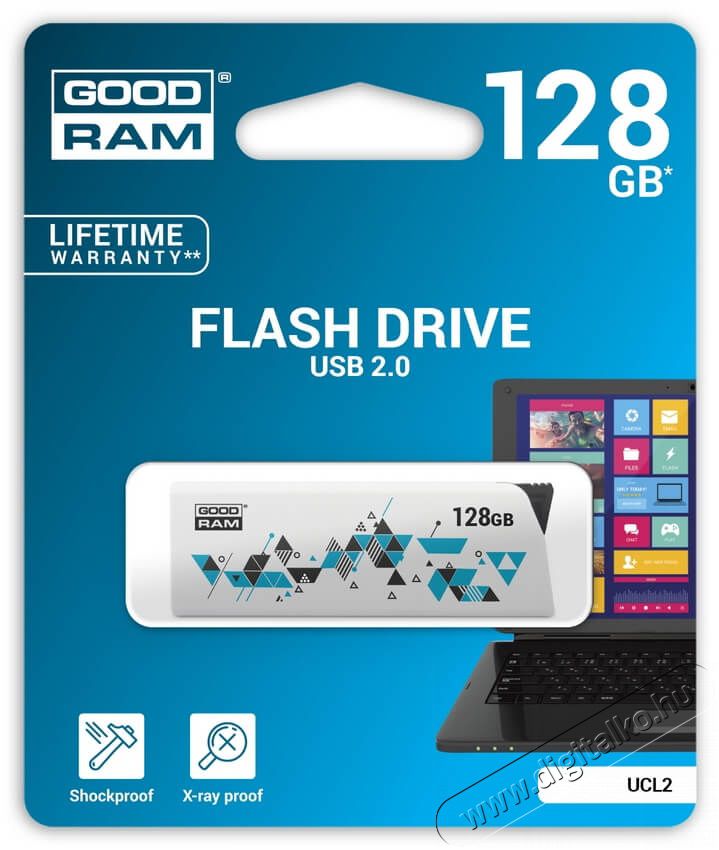 Goodram 128GB USB2.0 UCL2 (UCL2-1280W0R11) pendrive - fehér Egyéb - Nem forgalmazzuk ! - 337116