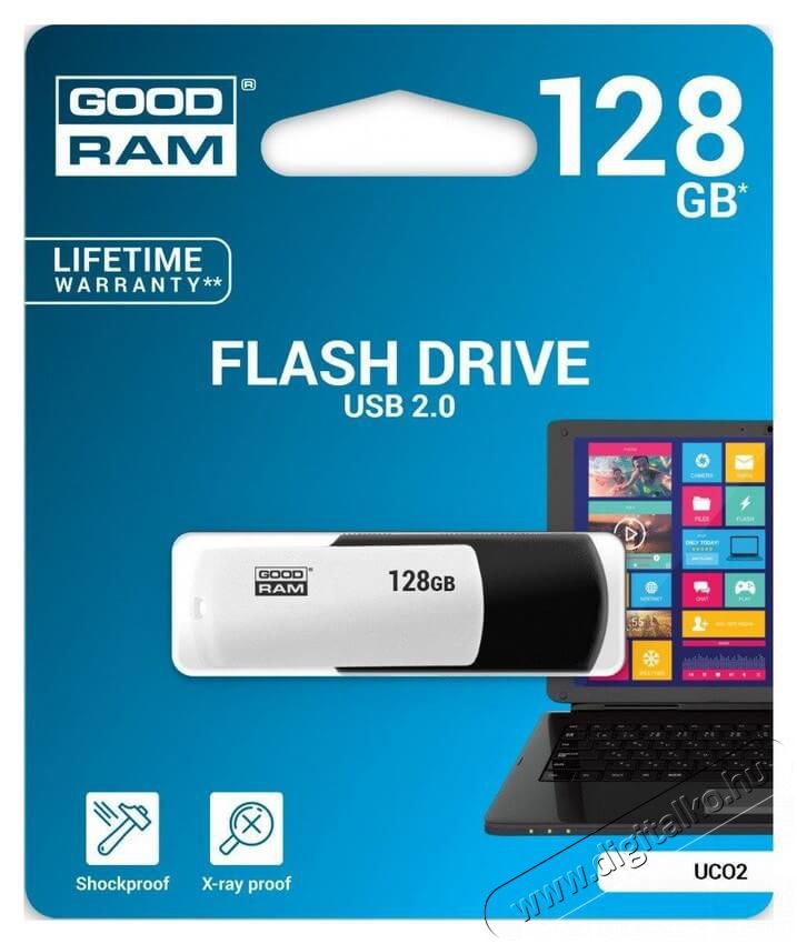 Goodram 128GB USB2.0 UCO2 (UCO2-1280KWR11) pendrive - fekete/fehér Egyéb - Nem forgalmazzuk ! - 337117