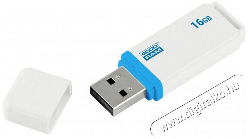 Goodram 16GB USB2.0 UMO2 (UMO2-0160WER11) pendrive - grafit fehér Memória kártya / Pendrive - Pendrive - 337139
