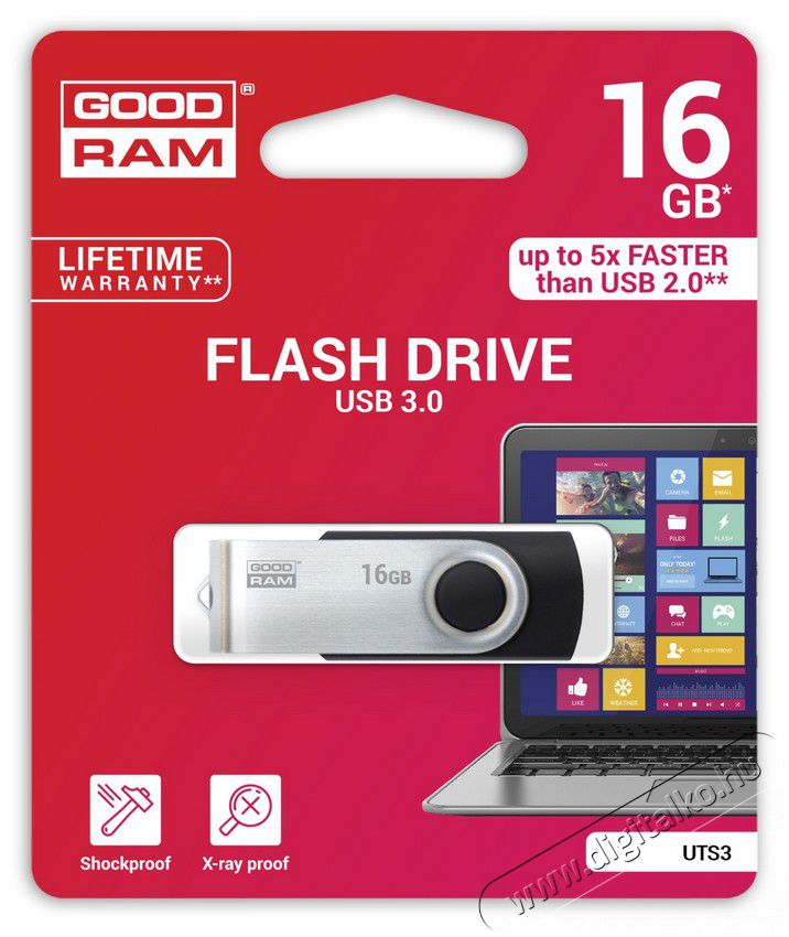 Goodram 16GB USB3.0 UTS3 (UTS3-0160K0R11) pendrive - fekete Egyéb - Nem forgalmazzuk ! - 337153