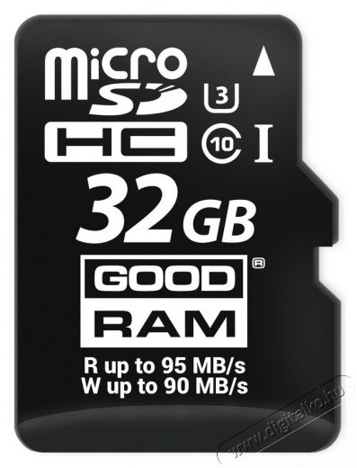 Goodram 32GB SD micro (SDHC Class 10 UHS-I U3) (M3AA-0320R11-DD) memória kártya adapterrel Memória kártya / Pendrive - Pendrive - 337164