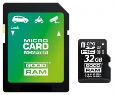 Goodram 32GB SD micro (SDHC Class 10 UHS-I U3) (M3AA-0320R11-DD) memória kártya adapterrel Memória kártya / Pendrive - Pendrive - 337164