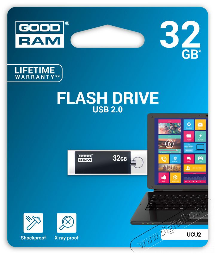 Goodram 32GB USB2.0 UCU2 (UCU2-0320K0R11) pendrive - fekete Egyéb - Nem forgalmazzuk ! - 337175