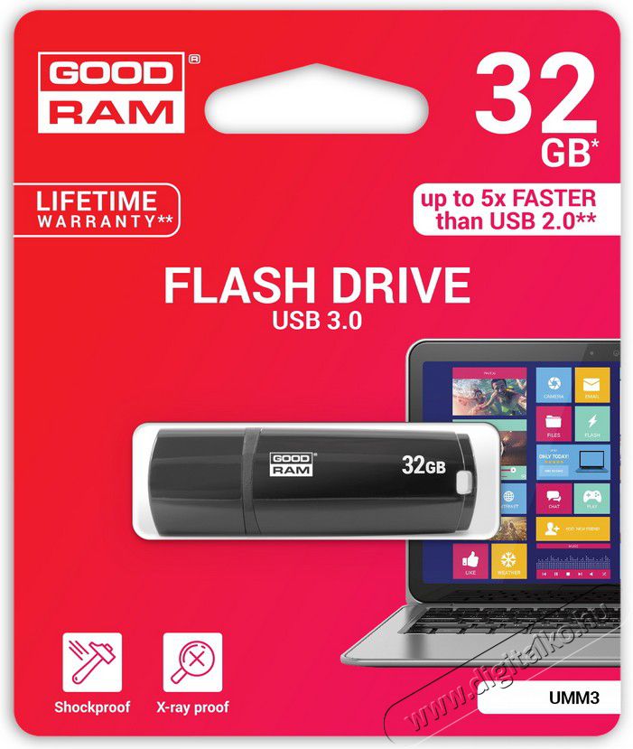 Goodram 32GB USB3.0 UMM3 (UMM3-0320K0R11) pendrive - fekete Egyéb - Nem forgalmazzuk ! - 337187