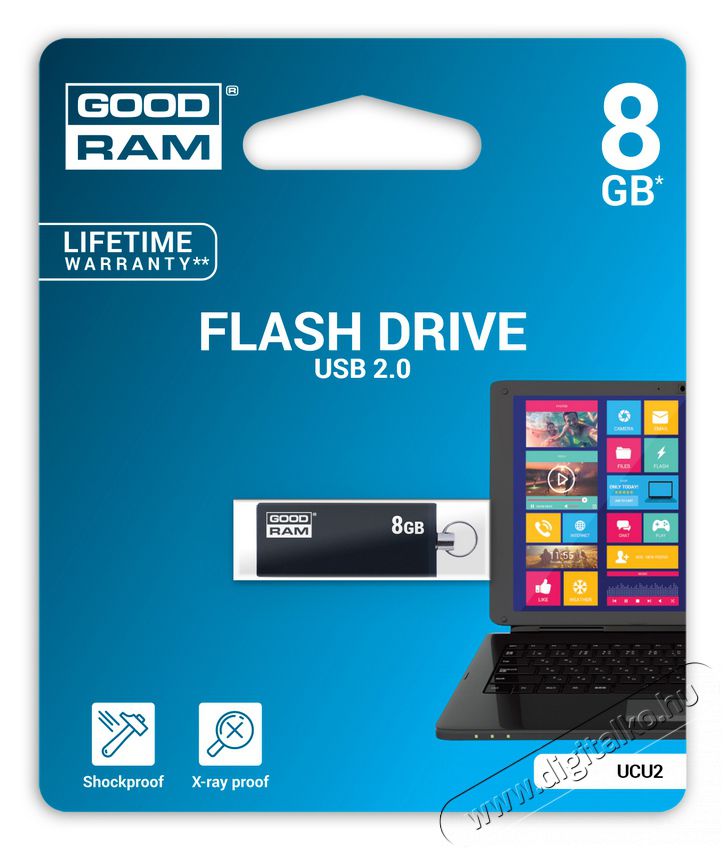 Goodram 8GB USB2.0 UCU2 (UCU2-0080K0R11) pendrive - fekete Egyéb - Nem forgalmazzuk ! - 337231