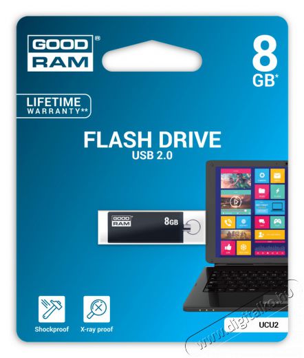 Goodram 8GB USB2.0 UCU2 (UCU2-0080K0R11) pendrive - fekete Egyéb - Nem forgalmazzuk ! - 337231