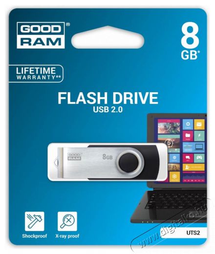Goodram 8GB USB2.0 UTS2 (UTS2-0080K0R11) pendrive - fekete Egyéb - Nem forgalmazzuk ! - 337237