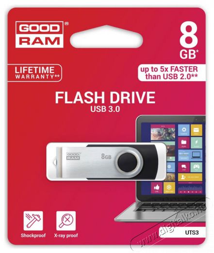 Goodram 8GB USB3.0 UTS3 (UTS3-0080K0R11) pendrive - fekete Egyéb - Nem forgalmazzuk ! - 337244