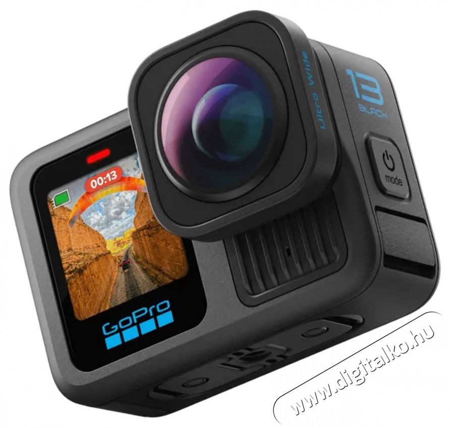 GoPro HERO13 Black Ultra Wide Edition F&eacute;nyk&eacute;pezőg&eacute;p / kamera - Sport kamera - 4K felbont&aacute;s&uacute; - 519945