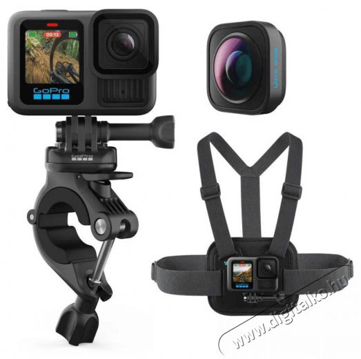 GoPro HERO13 Black Mountain Bike Bundle F&eacute;nyk&eacute;pezőg&eacute;p / kamera - Sport kamera - 4K felbont&aacute;s&uacute; - 519900