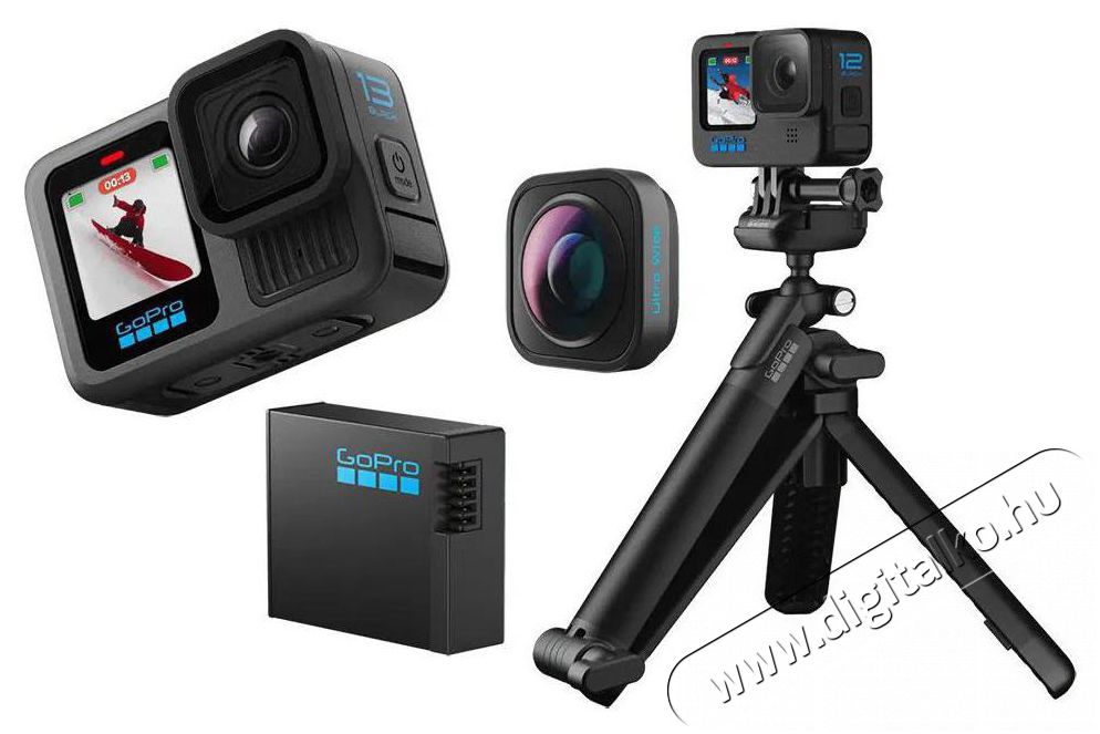 GoPro HERO13 Black Snowboard Bundle F&eacute;nyk&eacute;pezőg&eacute;p / kamera - Sport kamera - 4K felbont&aacute;s&uacute; - 519899