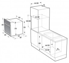 Gorenje BO635E11X  elektromos sütő Konyhai termékek - Sütő-főzőlap, tűzhely (beépíthető) - Sütő (beépíthető) - 283833