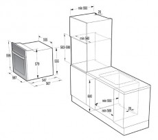 Gorenje BO637E21XG  elektromos sütő Konyhai termékek - Sütő-főzőlap, tűzhely (beépíthető) - Sütő (beépíthető) - 283831
