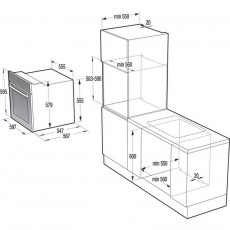 Gorenje BO647A20WG beépíthető sütő Konyhai termékek - Sütő-főzőlap, tűzhely (beépíthető) - Sütő (beépíthető) - 327153